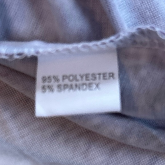 Women’s Casual Tank Top Plus Size 22W Purple Colorblock V-Neck Stripe Print NWOT - Picture 5 of 8